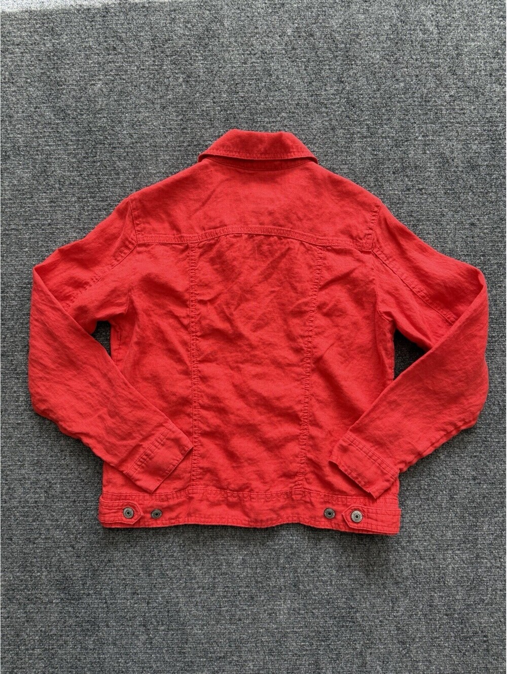JNY Jones New York 100% Linen Jacket Natural Fibers Layers Fall Spring Casual S - Picture 8 of 15